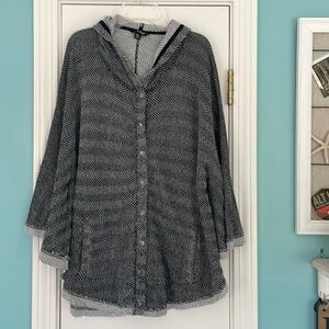 Lucky Brand hooded poncho